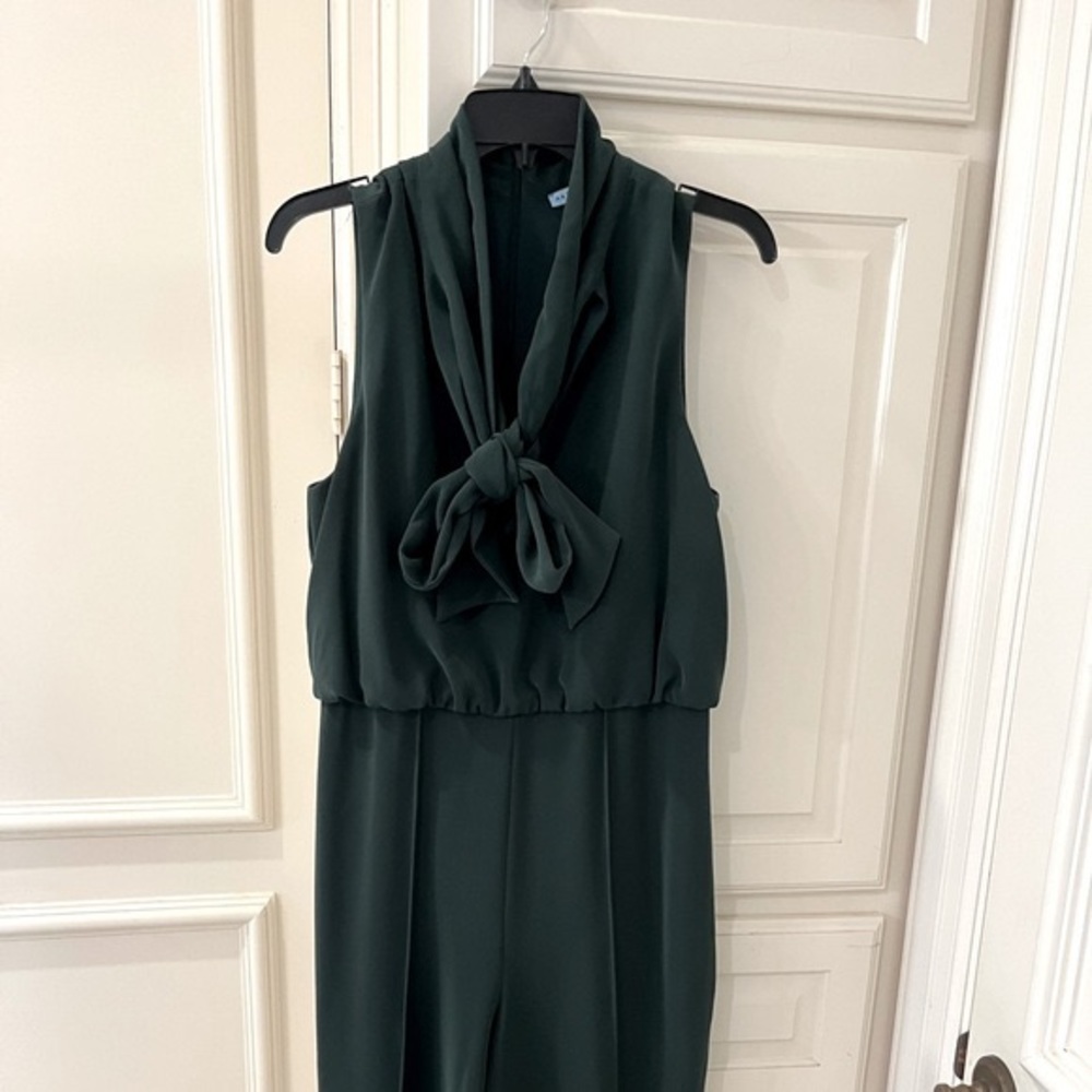 NWT Antonio Melani Forest Green Sleeveless Jumpsuit 10